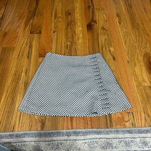 Topshop Black and White Mini Skirt